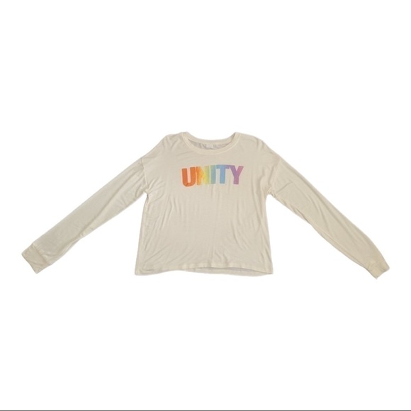 MELROSE And Market Rainbow Unity Long Sleeve Tee Size S - Picture 2 of 2